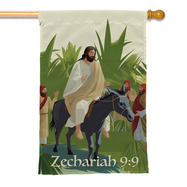 Palm Sunday Flags - Zechariah 9:9