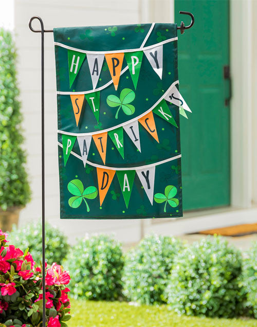 St. Paddy's Day Banner Garden Flag