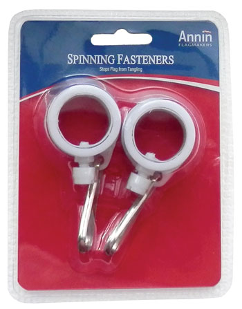 Spinning Flag Fasteners - Pair of Two