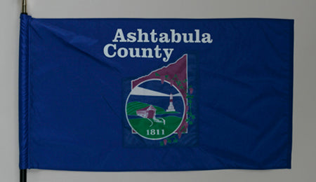 Ashtabula County Ohio Flag - 3x5 feet