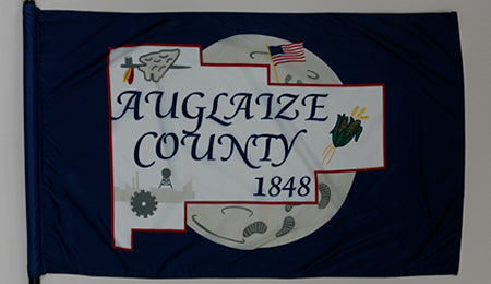 Auglaize County Ohio Flag - 3x5 feet