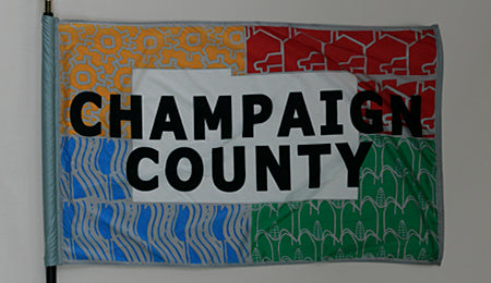 Champaign County Ohio Flag - 3x5 feet