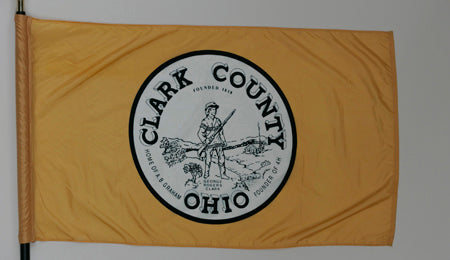 Clark County Ohio Flag - 3x5 feet