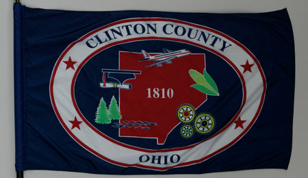 Clinton County Ohio Flag - 3x5 feet
