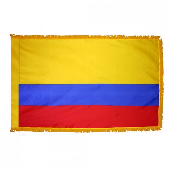 Colombia flag with fringe