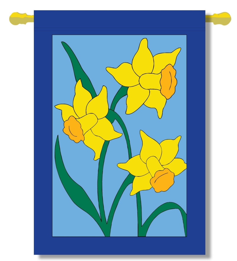 Daffodils Banner Flag 28 x 40 inch Flowers, Spring, Summer