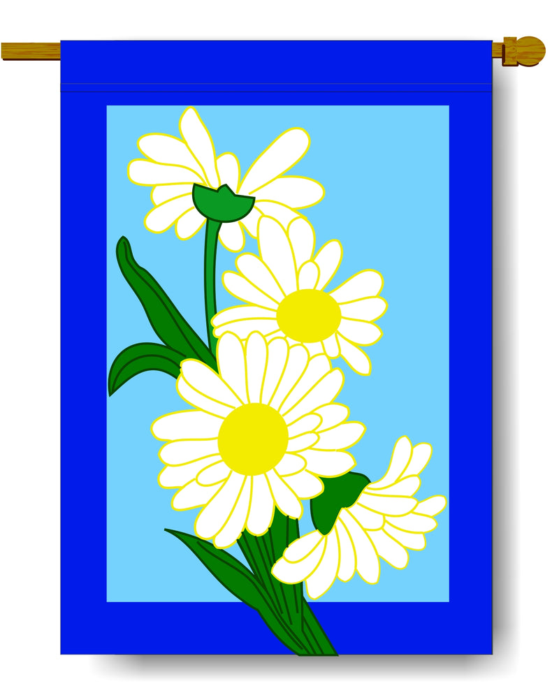 Daisy Splendor Banner Flag 28 x 40 inch Flowers, Spring, Summer