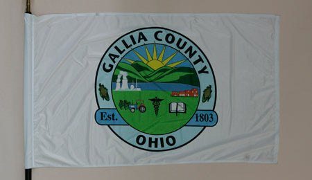 Gallia County Ohio Flag - 3x5 Feet