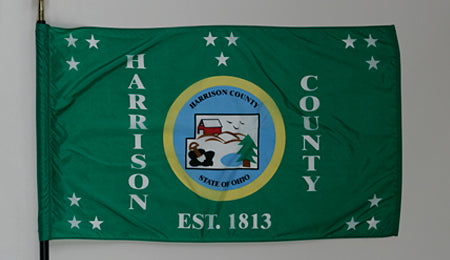 Harrison County Ohio Flag - 3x5 Feet