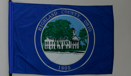 Highland County Ohio Flag - 3x5 Feet