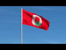 Ohio State Buckeyes Block O Leaf & Nut Flags