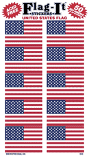 USA MINI FLAG-IT STICKERS - 50 Pack