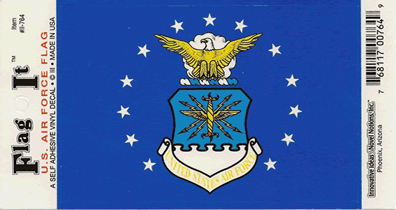 US Air Force Flag-It Decal