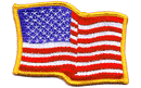 USA WAVY FLAG PATCH 8390