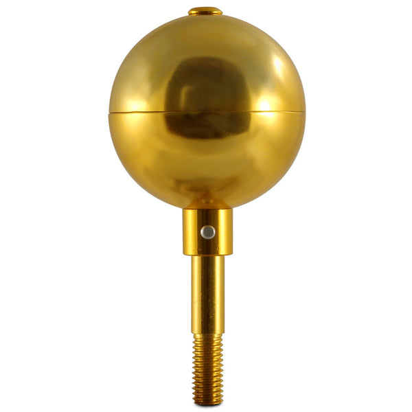 3 IN GOLD ANODIZED ALUM BALL