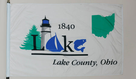 Lake County Ohio Flag - 3x5 Feet
