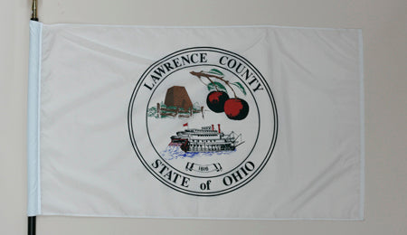 Lawrence County Ohio Flag - 3x5 Feet