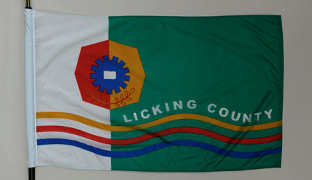 Licking County Ohio Flag - 3x5 Feet