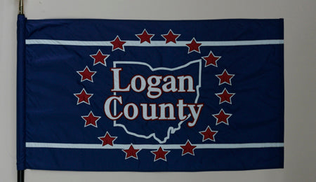 Logan County Ohio Flag - 3x5 Feet
