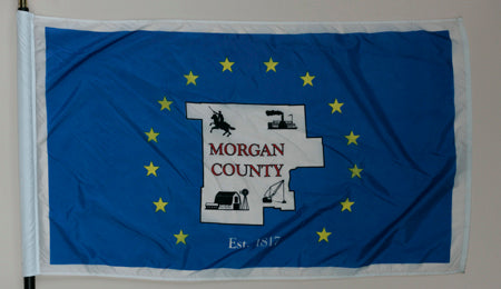 Morgan County Ohio Flag - 3x5 Feet