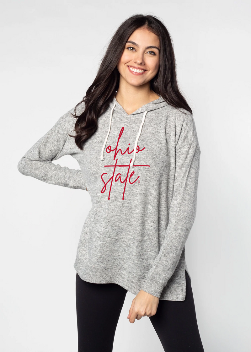 Ohio State Cozy Tunic Hoodie - Flag Lady Exclusive