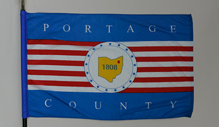 Portage County Ohio Flag - 3x5 Feet