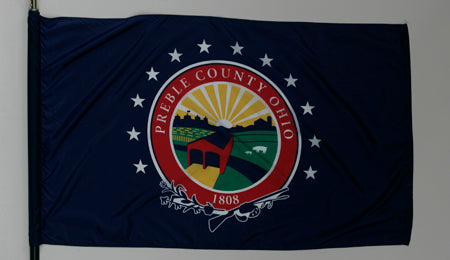 Preble County Ohio Flag - 3x5 Feet
