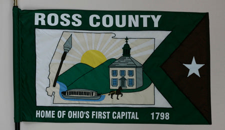 Ross County Ohio Flag - 3x5 Feet