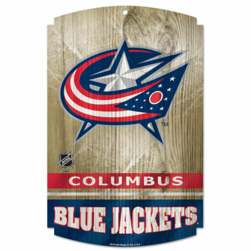 Columbus Blue Jackets Wood Sign
