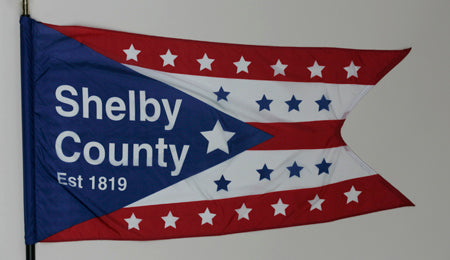 Shelby County Ohio Flag - 3x5 Feet