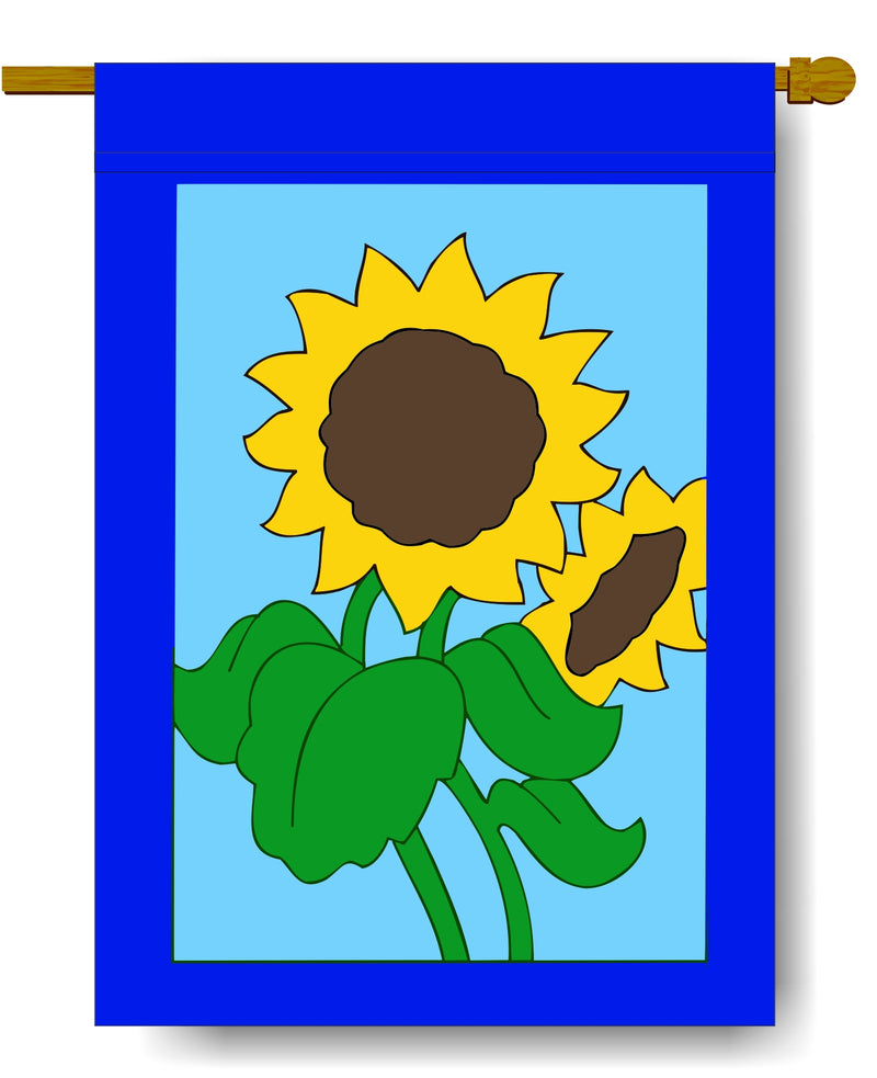 Sunflower Banner Flag 28 x 40 inch Flowers, Spring, Summer