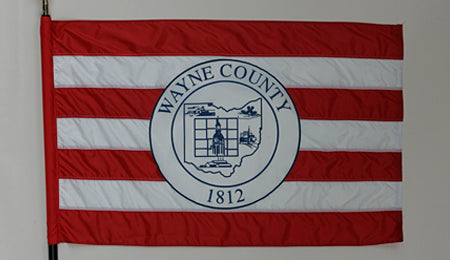 Wayne County Ohio Flag - 3x5 Feet