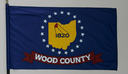 Wood County Ohio Flag - 3x5 Feet